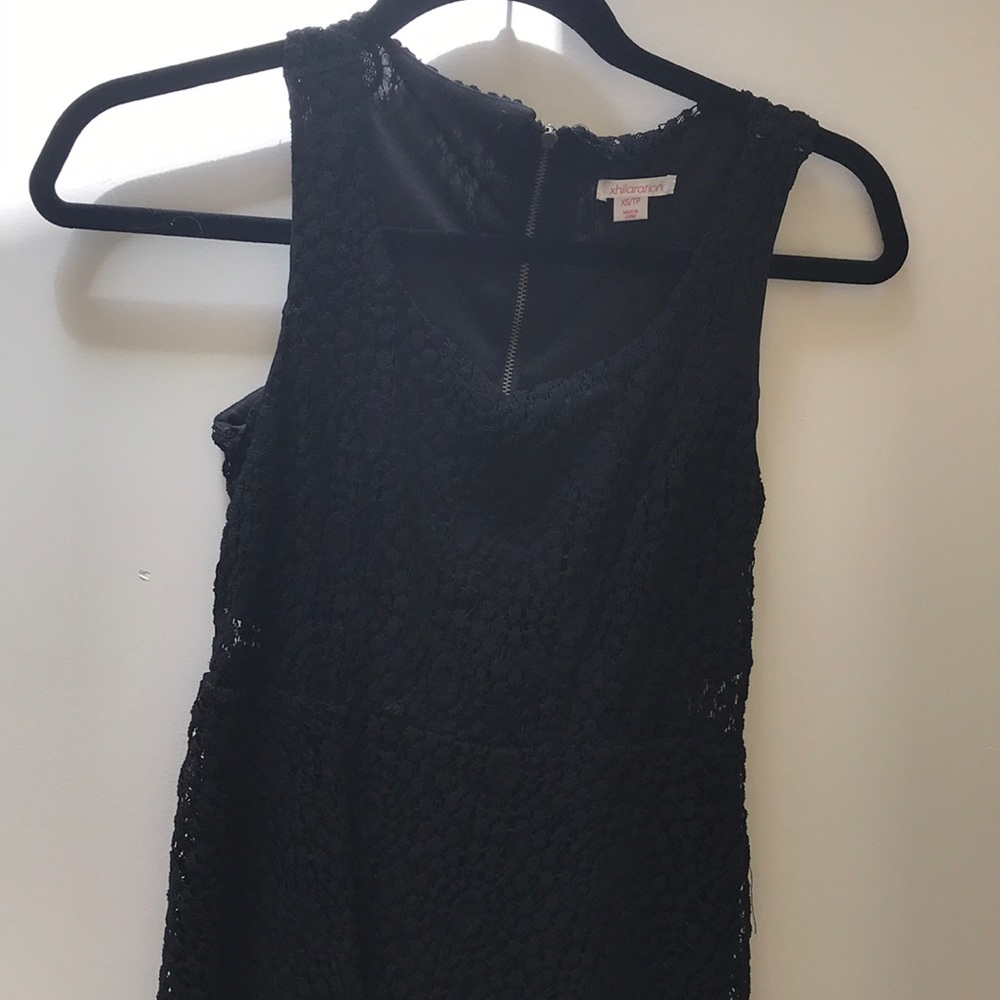 Black lace dress